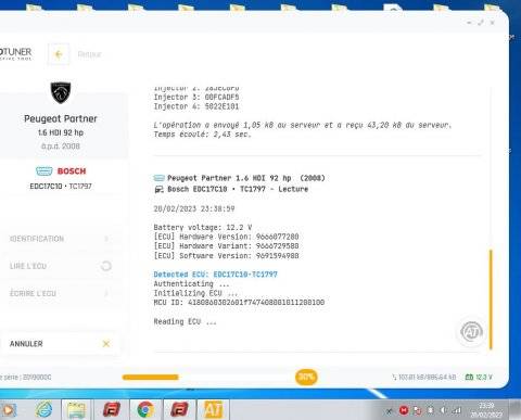 Reprog Partner 1,6l hdi